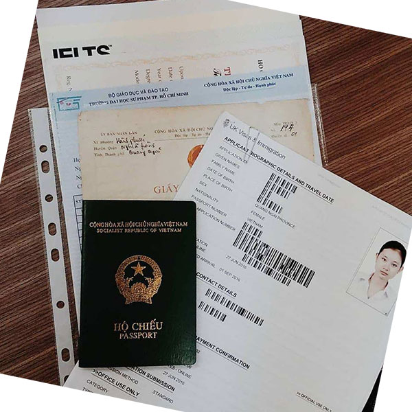 Hồ sơ xin visa